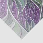フラワードリーム、抽象芸術紫グリーンフラクタルアート 薄葉紙 (詳細)