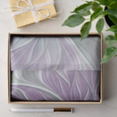 フラワードリーム、抽象芸術紫グリーンフラクタルアート 薄葉紙 (ギフト)