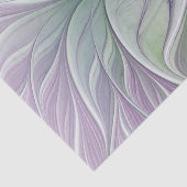 フラワードリーム、抽象芸術紫グリーンフラクタルアート 薄葉紙 (詳細)