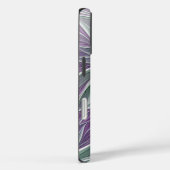 フラワードリーム、抽象芸術紫グリーンフラクタルアート Case-Mate iPhoneケース (裏面 / 右)