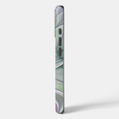 フラワードリーム、抽象芸術紫グリーンフラクタルアート Case-Mate iPhoneケース (裏面 / 左)