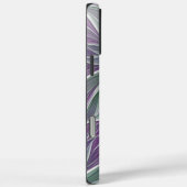 フラワードリーム、抽象芸術紫グリーンフラクタルアート Case-Mate iPhoneケース (裏面 / 右)