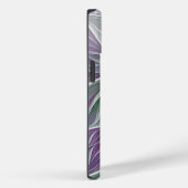 フラワードリーム、抽象芸術紫グリーンフラクタルアート Case-Mate iPhoneケース (裏面 / 右)