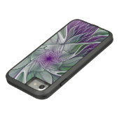 フラワードリーム、抽象芸術紫グリーンフラクタルアート Case-Mate iPhoneケース (ボトム)