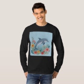 フラワードルフィン Tシャツ (正面フル)