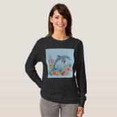 フラワードルフィン Tシャツ (正面フル)