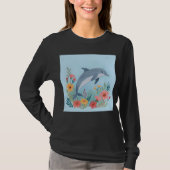 フラワードルフィン Tシャツ (正面)