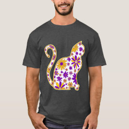 フラワードードルキャットLGBTQ+インターセックスプライド国旗 Tシャツ
