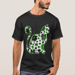 フラワードードルキャットLGBTQ+好中球プライド国旗 Tシャツ