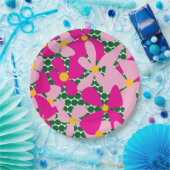 フラワードードル装飾用クッション ペーパープレート (パーティー)