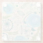 フラワードードル ガラスコースター (裏面)