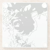 フラワードードル ガラスコースター (裏面)