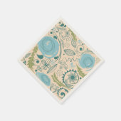 フラワードードル スタンダードカクテルナプキン (角)