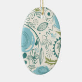 フラワードードル セラミックオーナメント (右)