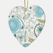 フラワードードル セラミックオーナメント (左)