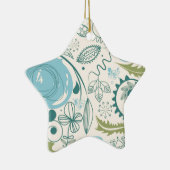 フラワードードル セラミックオーナメント (右)