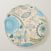 フラワードードル ラウンドクッション (裏面)