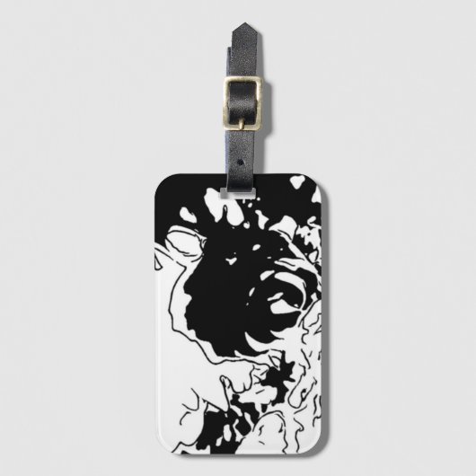 フラワードードル ラゲッジタグ (正面縦)