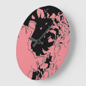 フラワードードル ラージ壁時計 (傾斜)