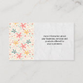 フラワードードル 名刺 (裏面)