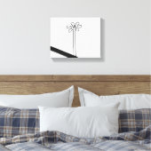 フラワーナスカ古代アイドルジオグリフのシンボルInd キャンバスプリント (インサイチュ (寝室))