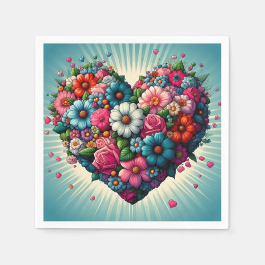 フラワーナプキン！ スタンダードカクテルナプキン (正面)