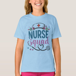 フラワーナーススクワッド卒業Tシャツ | 未来の看護師へ Tシャツ