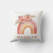 フラワーニュートラルカラー付きレインボホ クッション (裏面)