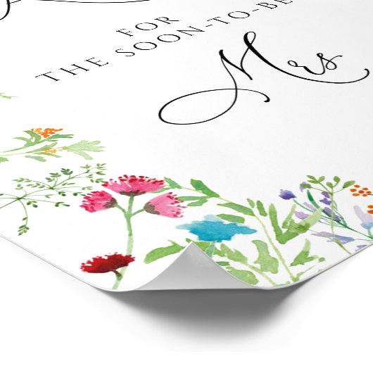 フラワーハウメニーキッセス ブライダルシャワーゲーム ポスター (角)