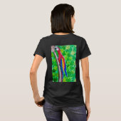 フラワーハチドリウエーブ Tシャツ (裏面フル)