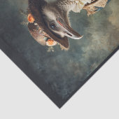 フラワーハットビクトリアン付き折衷的なミレディオストリッチ 薄葉紙 (詳細)