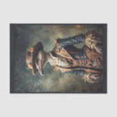 フラワーハットビクトリアン付き折衷的なミレディオストリッチ 薄葉紙 (正面)