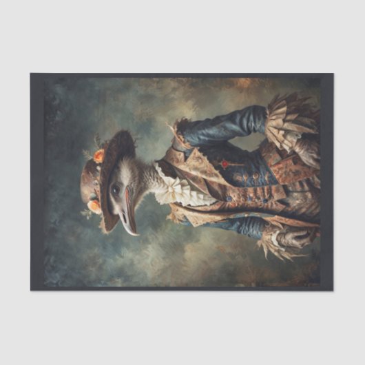 フラワーハットビクトリアン付き折衷的なミレディオストリッチ 薄葉紙 (正面)