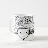 フラワーハット コーヒーマグカップ (正面左)