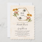 フラワーハニービーウェディングの招待状 招待状 (正面)