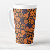 フラワーハロウィン カフェラテマグ (左アングル)