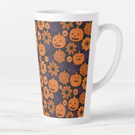 フラワーハロウィン カフェラテマグ