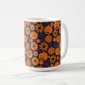 フラワーハロウィン コーヒーマグカップ (正面右)