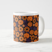 フラワーハロウィン ジャンボコーヒーマグカップ (正面右)