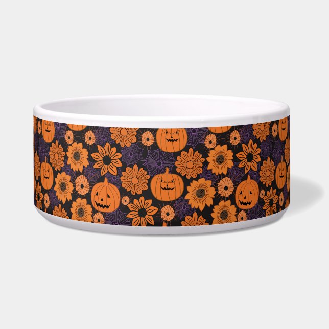 フラワーハロウィン ボウル (正面)