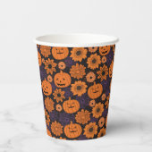 フラワーハロウィン 紙コップ (裏面)