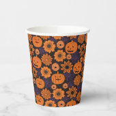フラワーハロウィン 紙コップ (左)