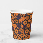 フラワーハロウィン 紙コップ (右)
