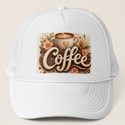 フラワーハートコーヒー キャップ (正面)