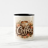 フラワーハートコーヒー ツートーンマグカップ (中央)