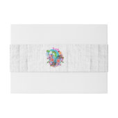 フラワーハートメキシカンウェディング 招待状ベリーバンド (裏面例)