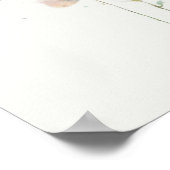 フラワーハートモダンアートポスター ポスター (角)