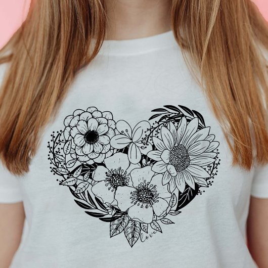 フラワーハートラブ Tシャツ