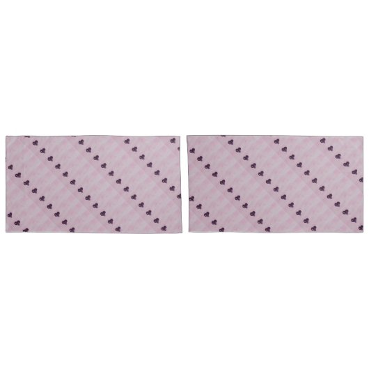 フラワーハート 枕カバー (裏面-セット)