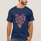 フラワーハート 母の日 Tシャツ (正面)